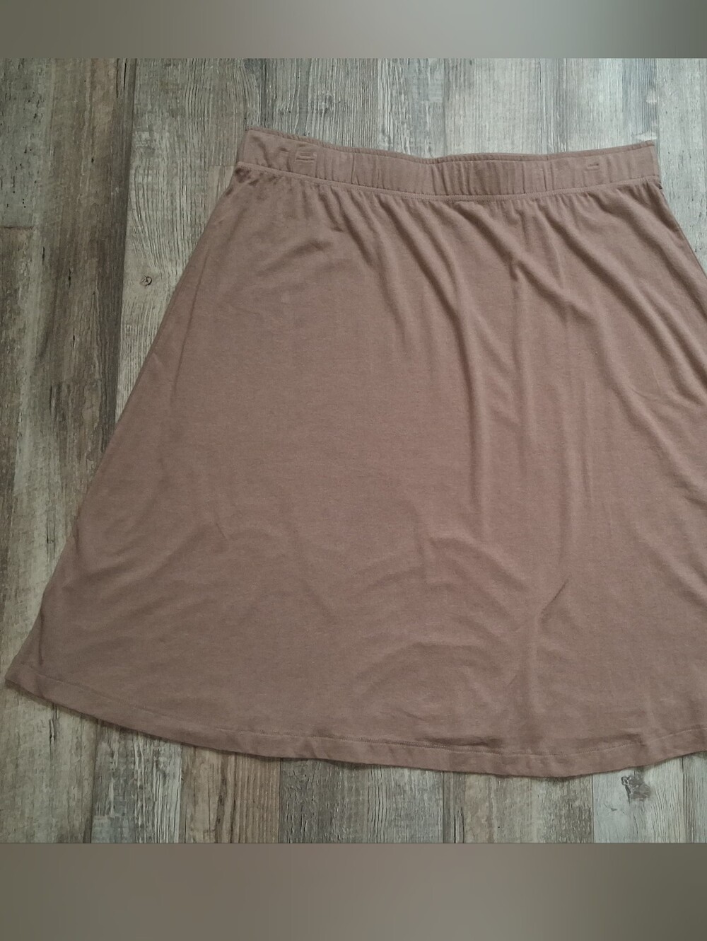 LIZ CLAIBORNE LIGHT BROWN PULL ON SKIRT SZ LG